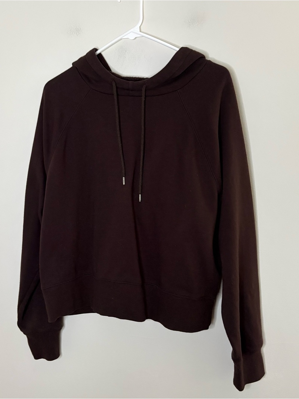 Universal Thread Womenās XL Chocolate Brown Hooded Sweatshirt Fall Cozy Crop